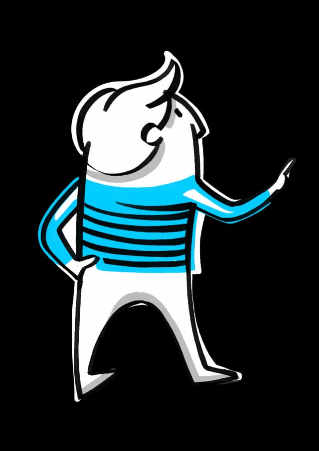 Digitedu maskot ukazující na ceník